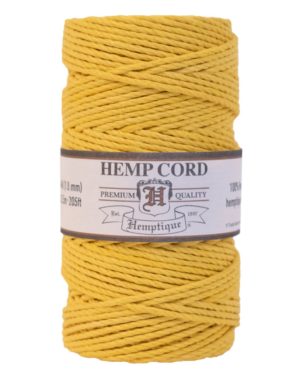 Hemptique 1.8mm #48 Hemp Cord Spools Jewelry Bracelet Making Crafting Scrapbooking Bookbinding Mixed Media Crocheting Macrame Gift Wrapping Outdoor Gardening